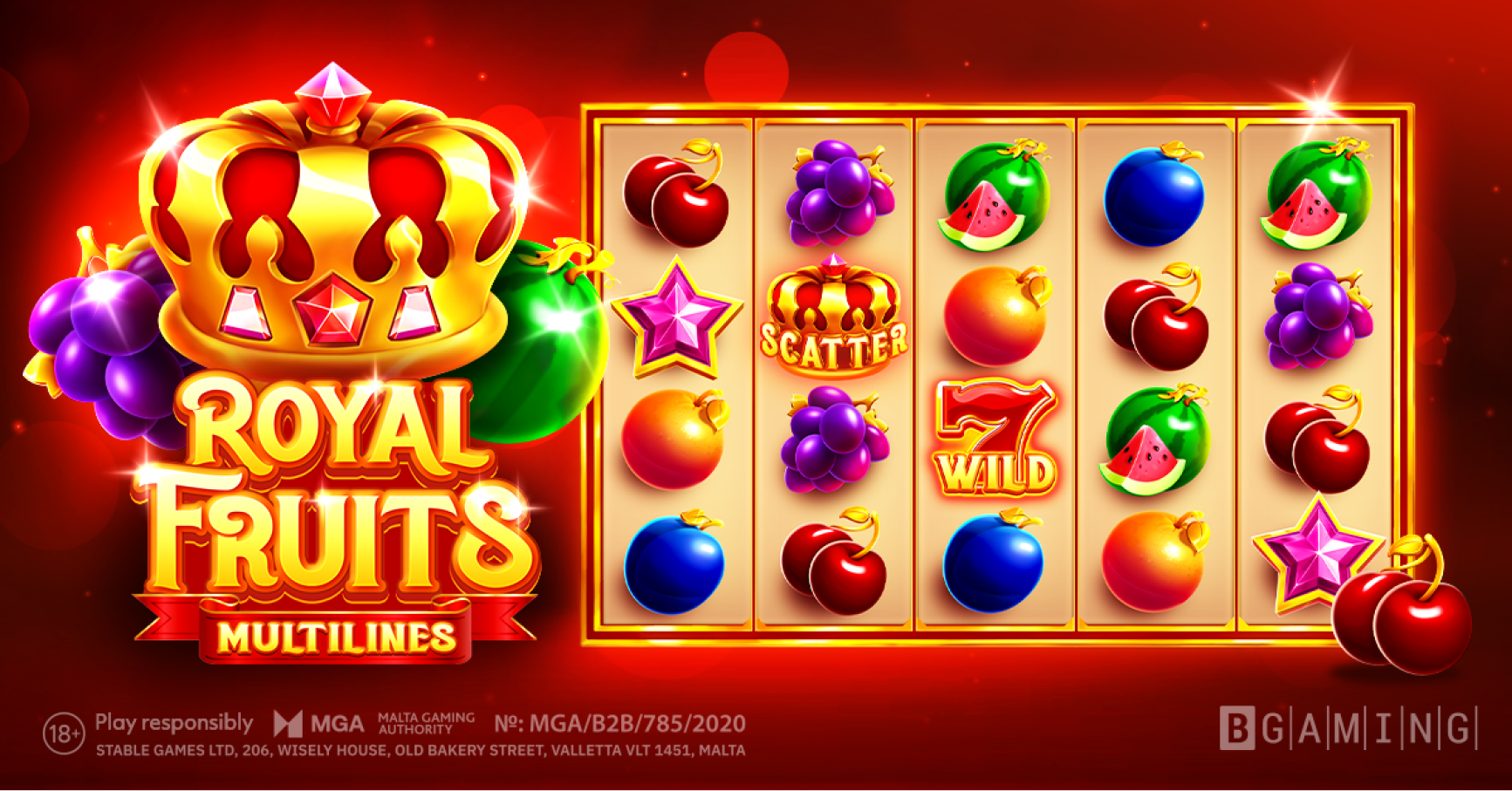R2PBet Royal Fruits MultiLines